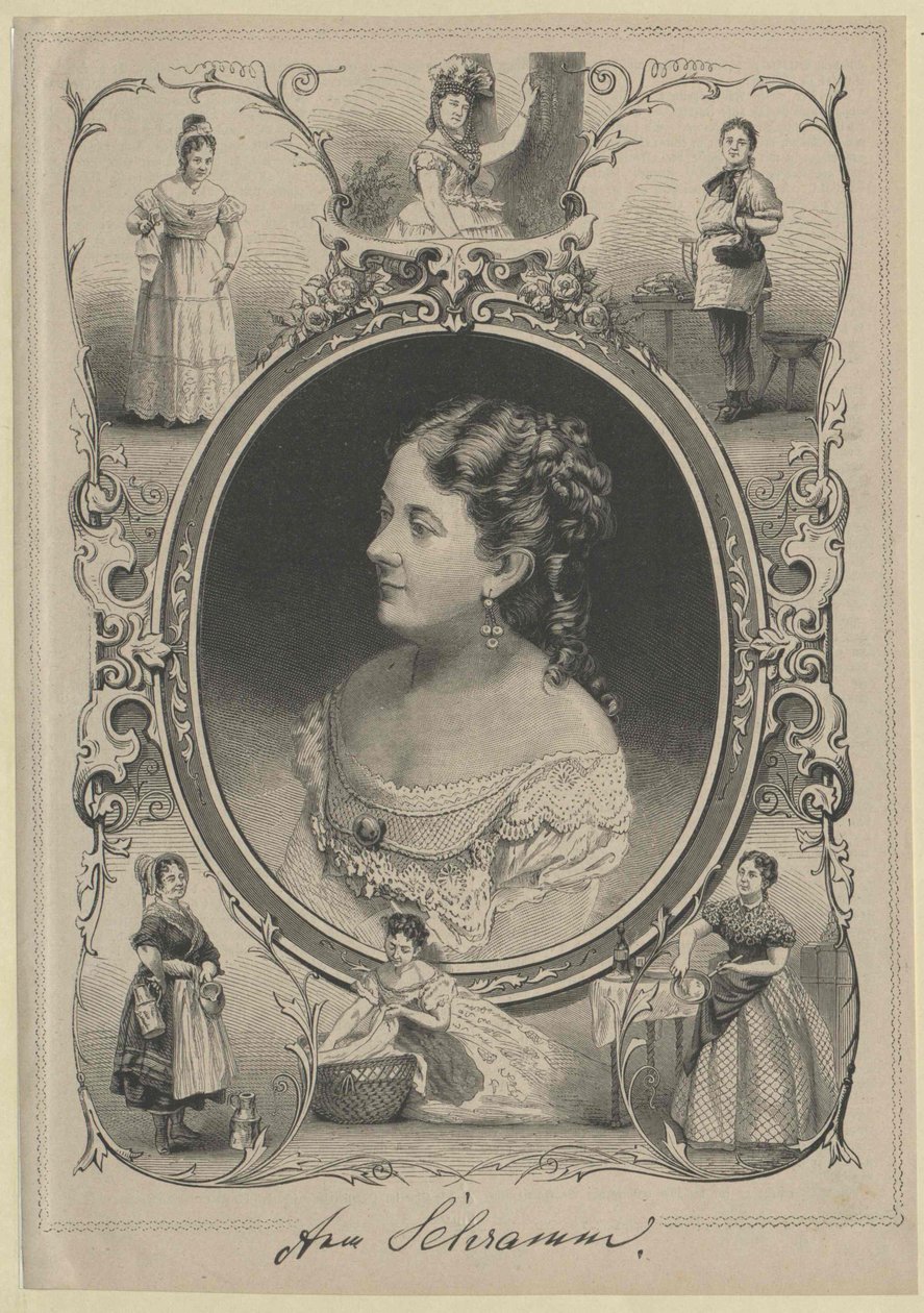Anna Schramm (tryck) av Artist Unknown