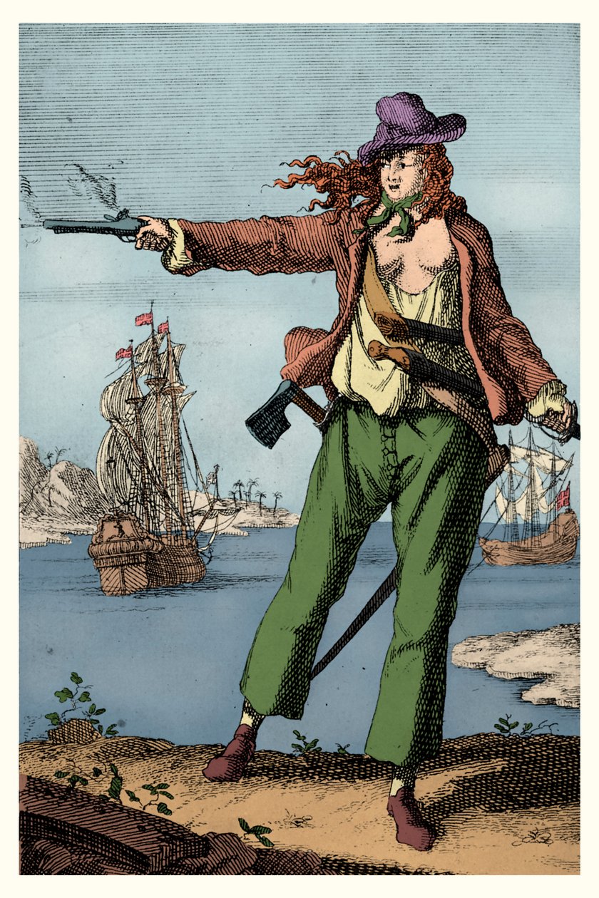 Anne Bonney (tryck) av Artist Unknown
