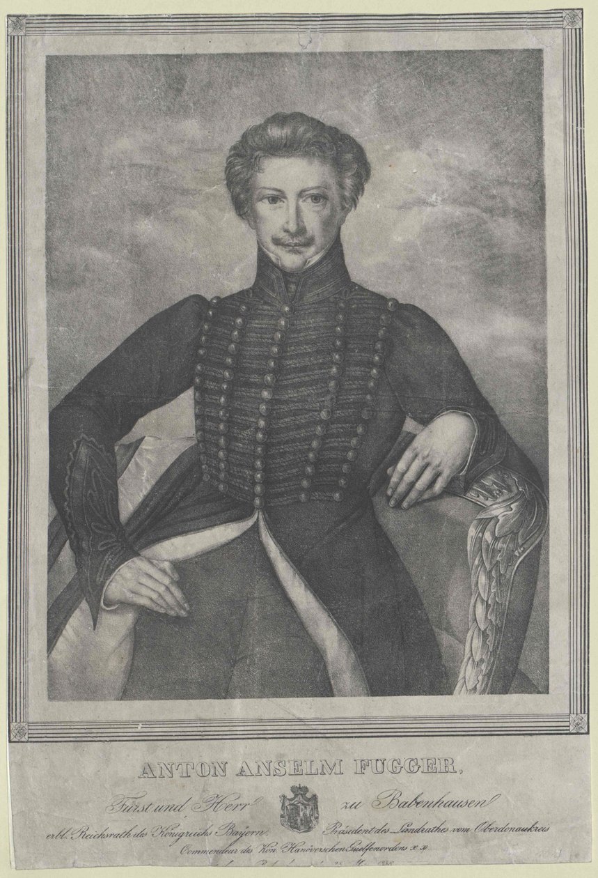 Anton Anselm greve Fugger-Babenhausen av Artist Unknown