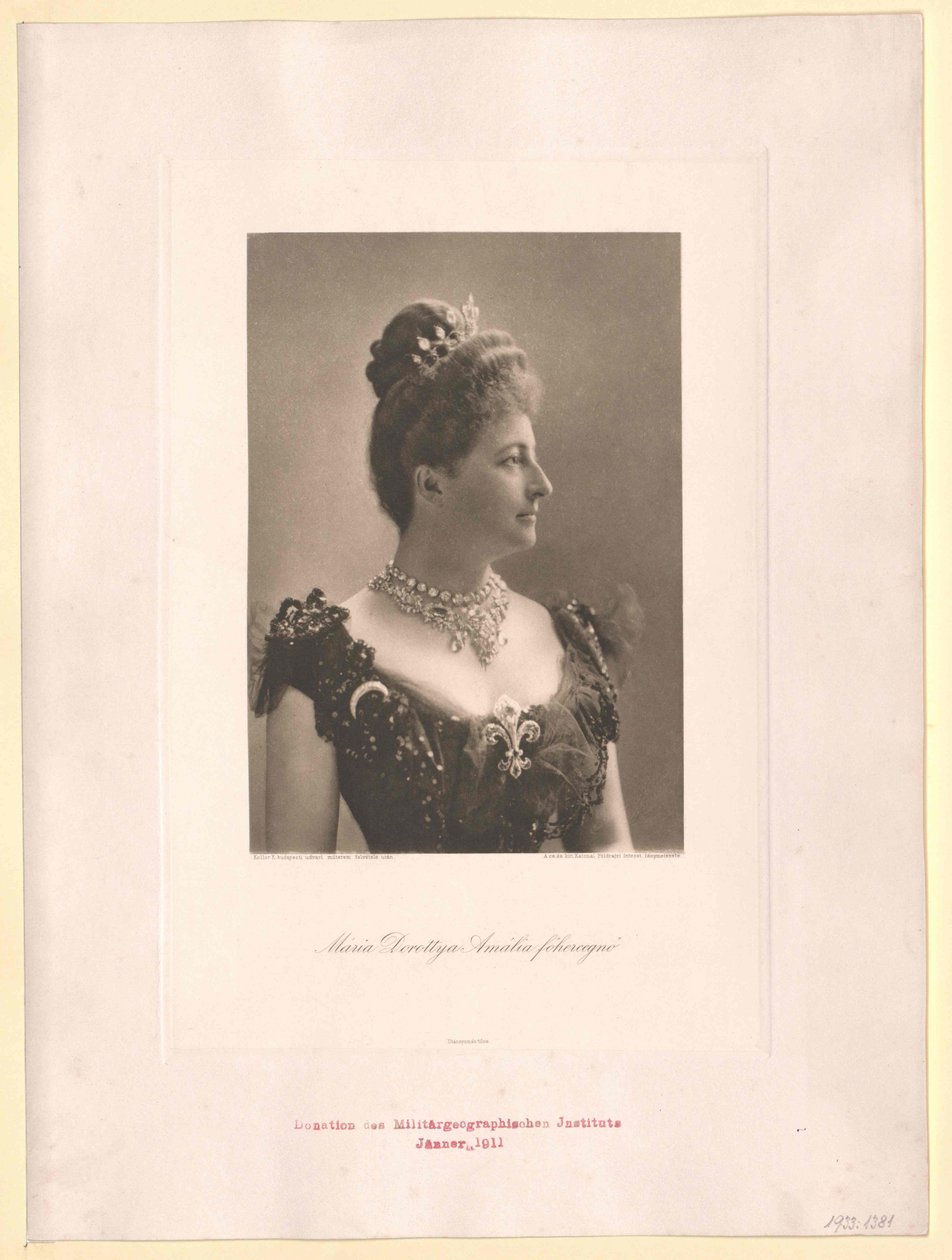 Ärkehertiginnan av Österrike Maria Dorothea (tryck) av Artist Unknown