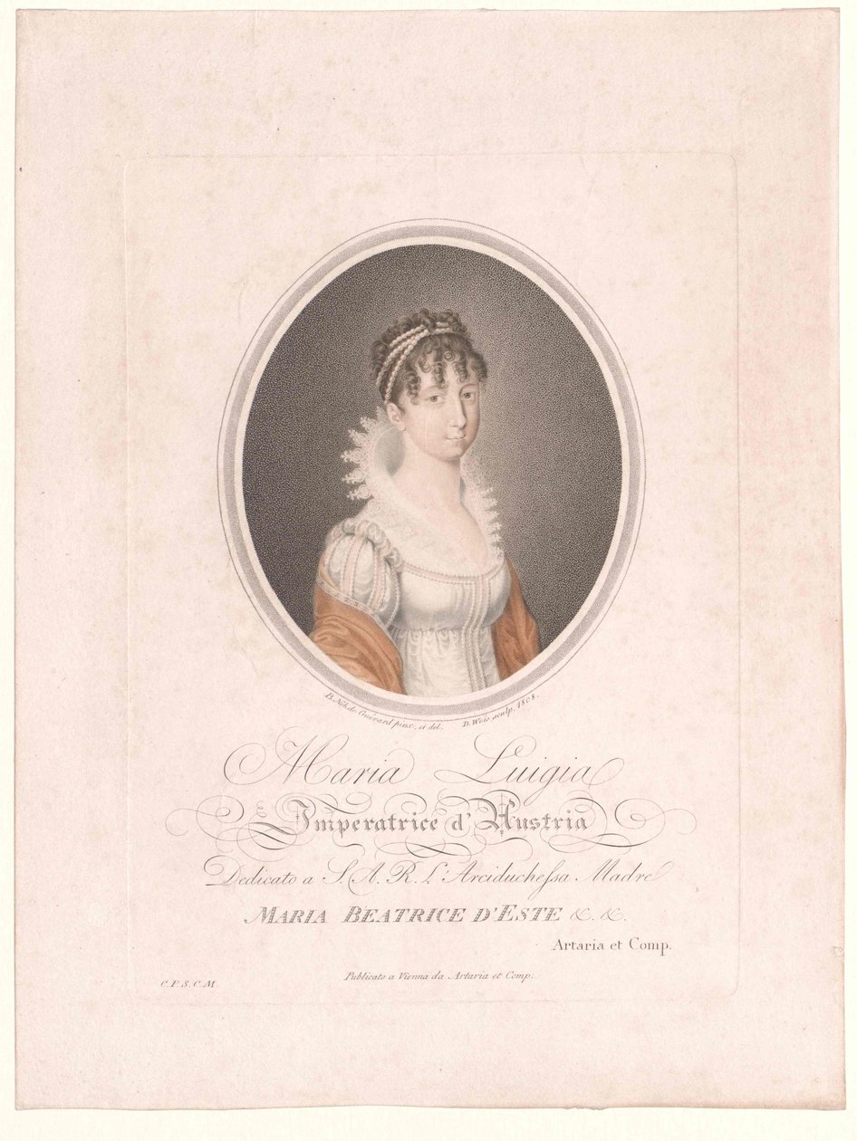 Ärkehertiginnan av Österrike-Modena Maria Luisa av Artist Unknown