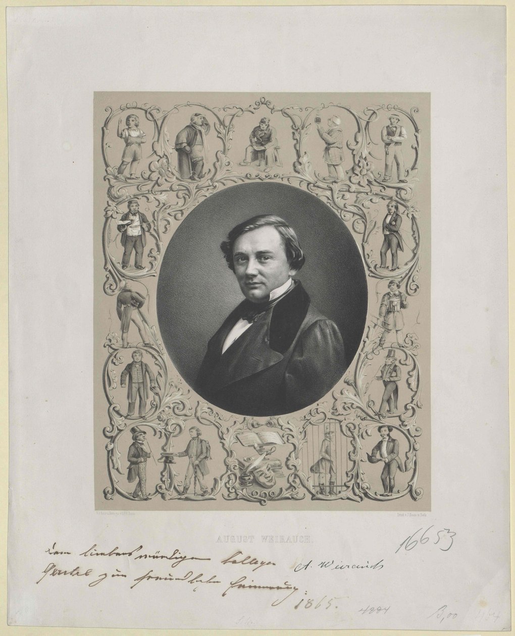 August Weihrauch (tryck) av Artist Unknown