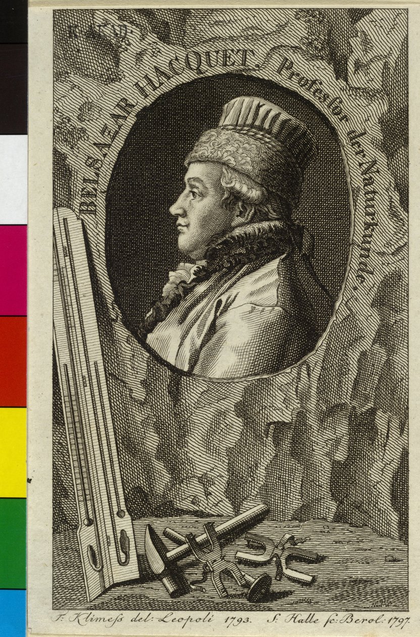 Balthazar Hacquet de La motte (tryck) av Artist Unknown