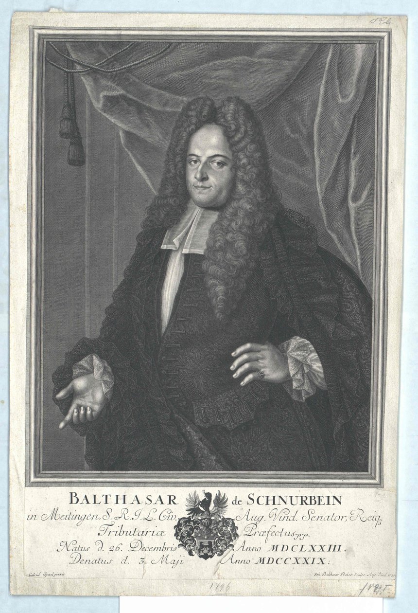 Balthazar Schnurbein von und zu Meitingen av Artist Unknown