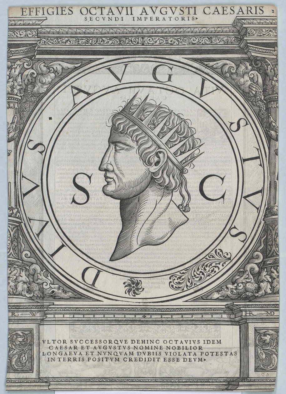 Caius Octavianus Augustus av Artist Unknown