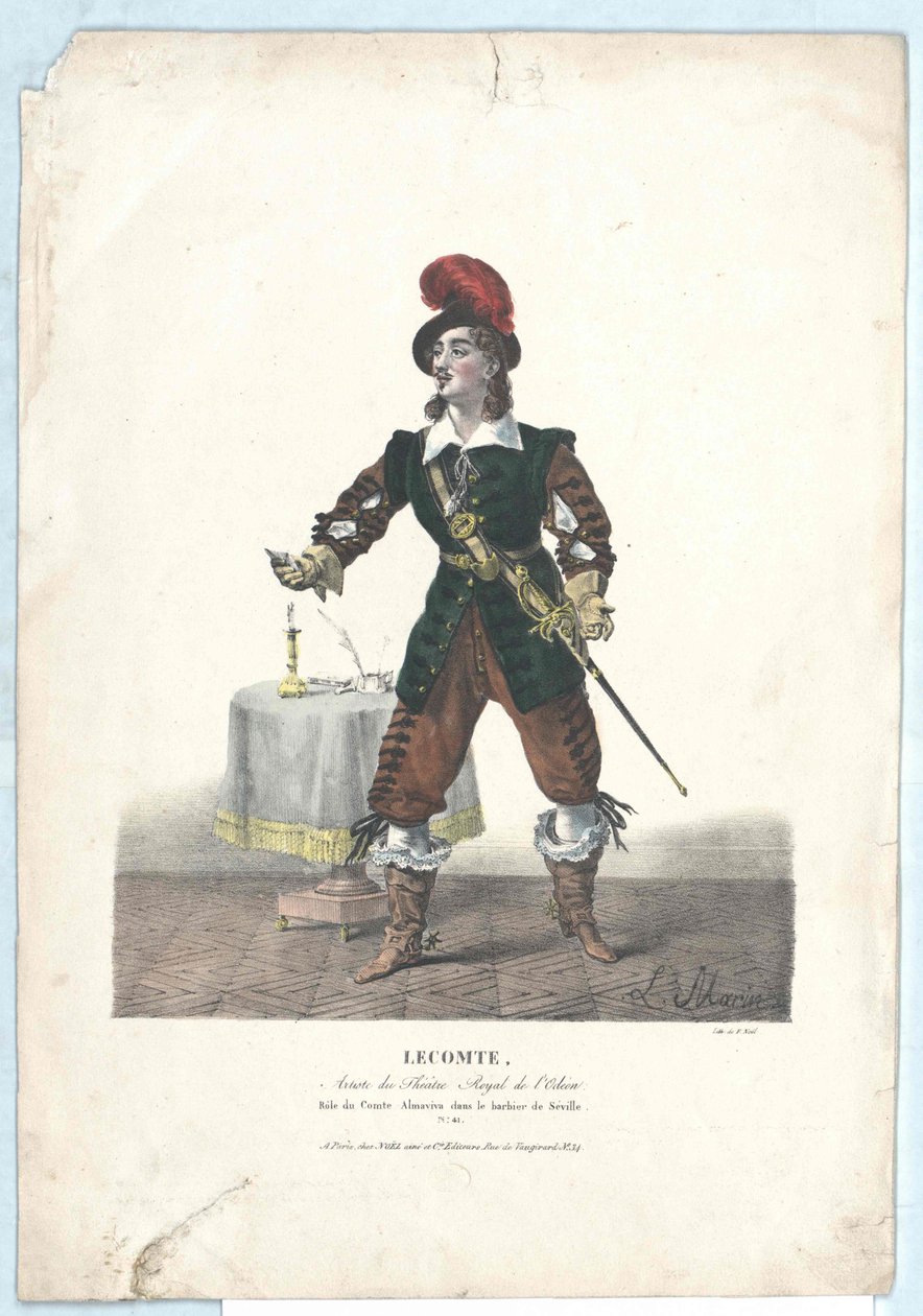 Charles Horace Badun Lecomte av Artist Unknown