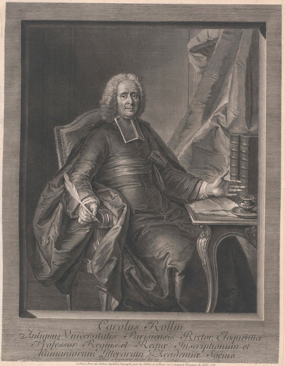 Charles Rollin av Artist Unknown