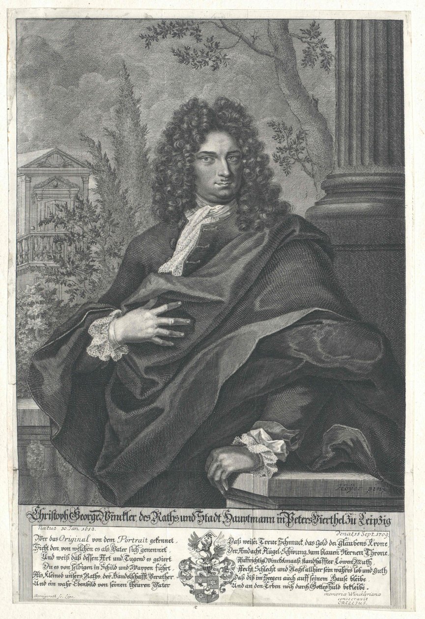 Christoph George Winckler av Artist Unknown