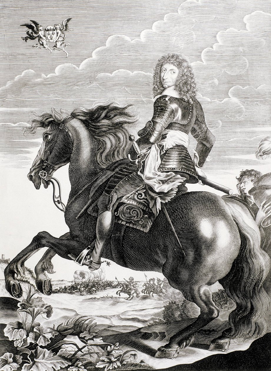 Conde, Louis II, 4:e prinsen av (1621-1686). av Artist Unknown