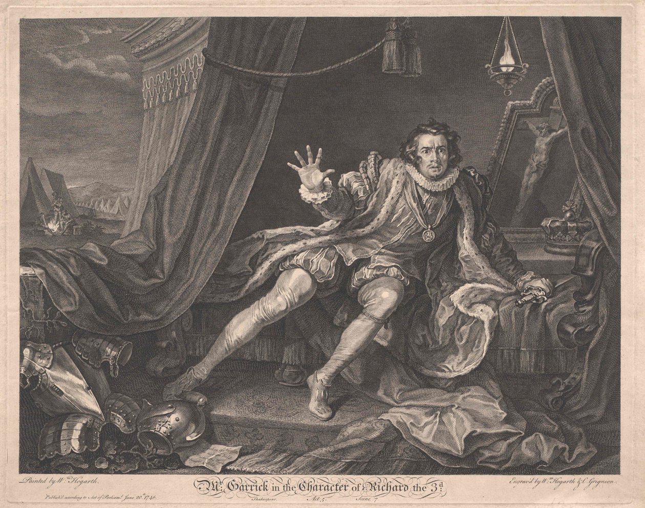 David Garrick av Artist Unknown