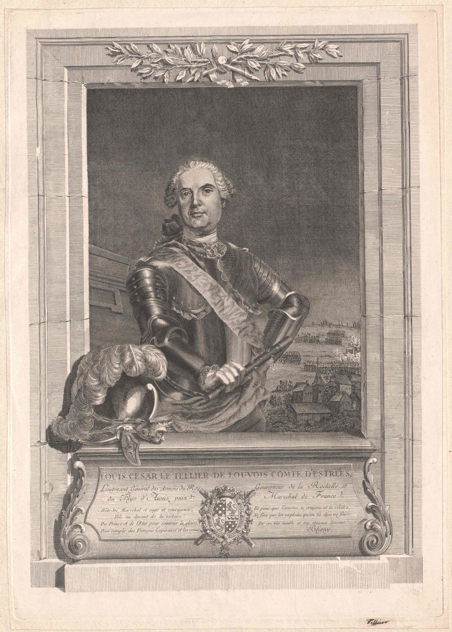 Hertig av Estrees Le Tellier av Artist Unknown
