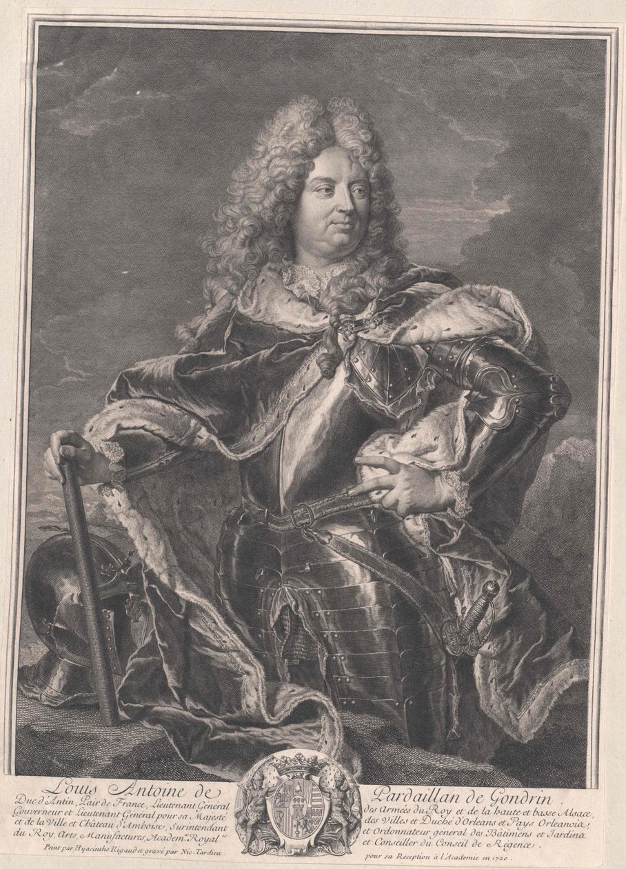 Hertig av Pardaillan de Gondrin av Artist Unknown