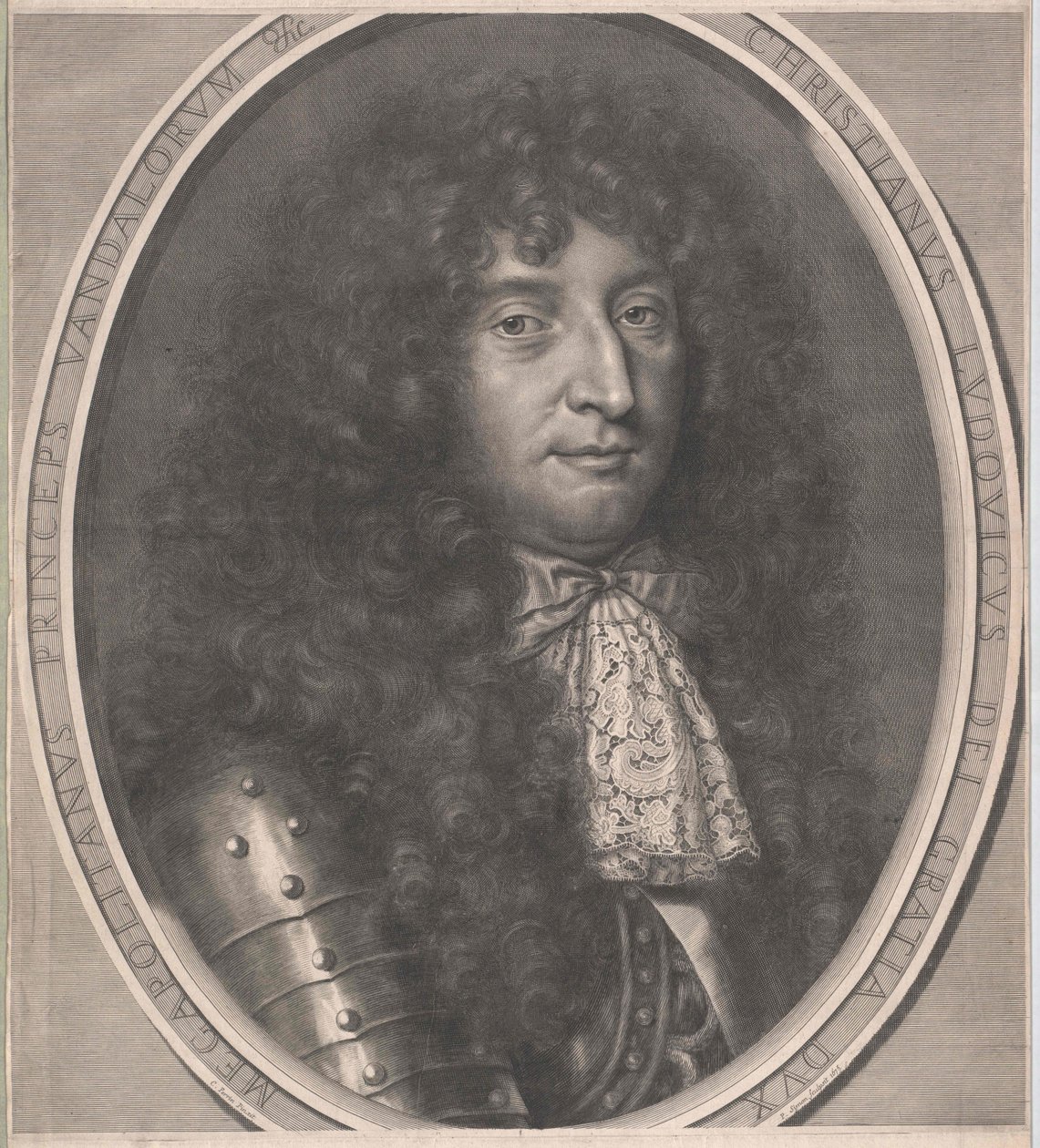 Hertig av Mecklenburg-Schwerin Christian Ludvig I (tryck) av Artist Unknown