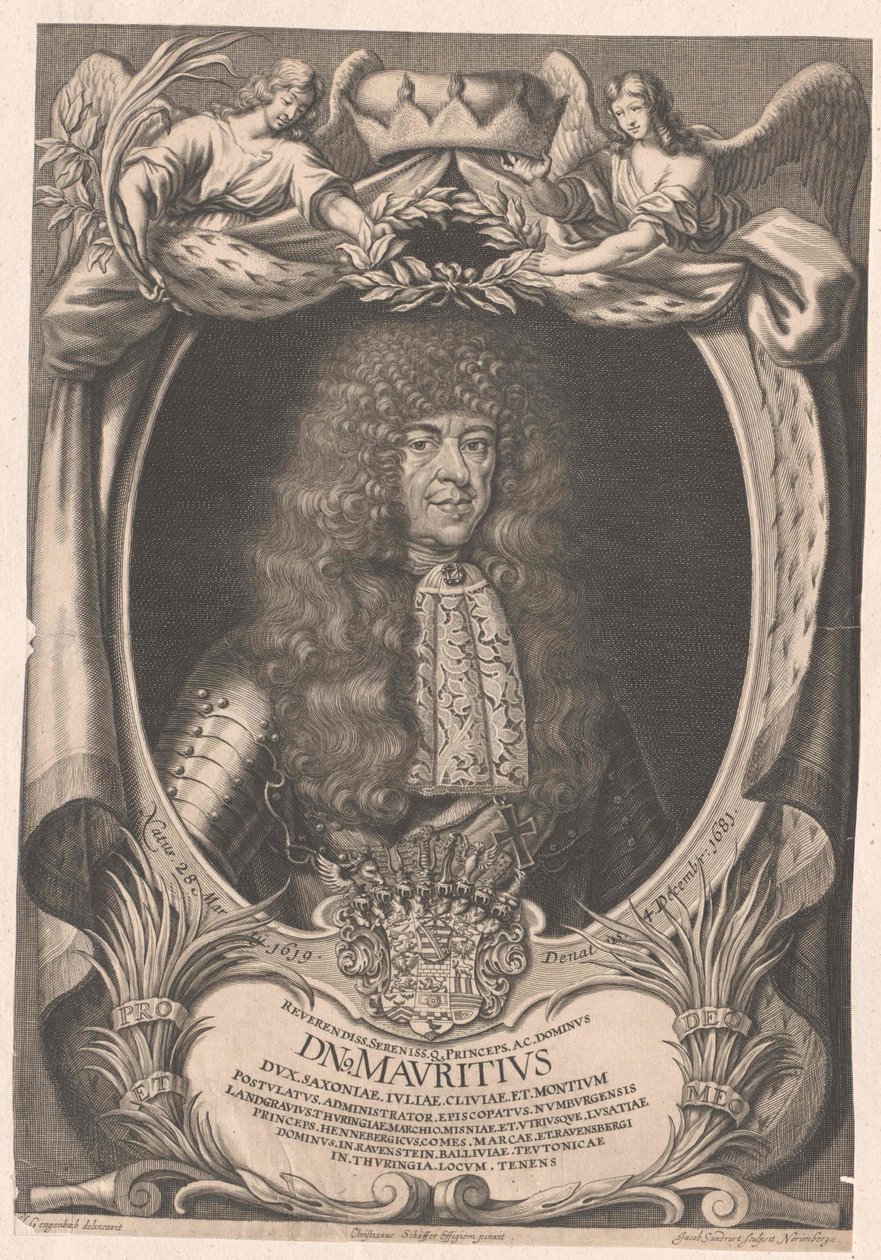 Hertig av Sachsen-Zeitz Moritz av Artist Unknown