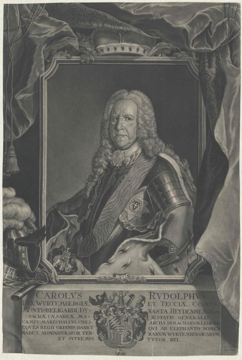 Hertig av Württemberg Karl Rudolf av Artist Unknown