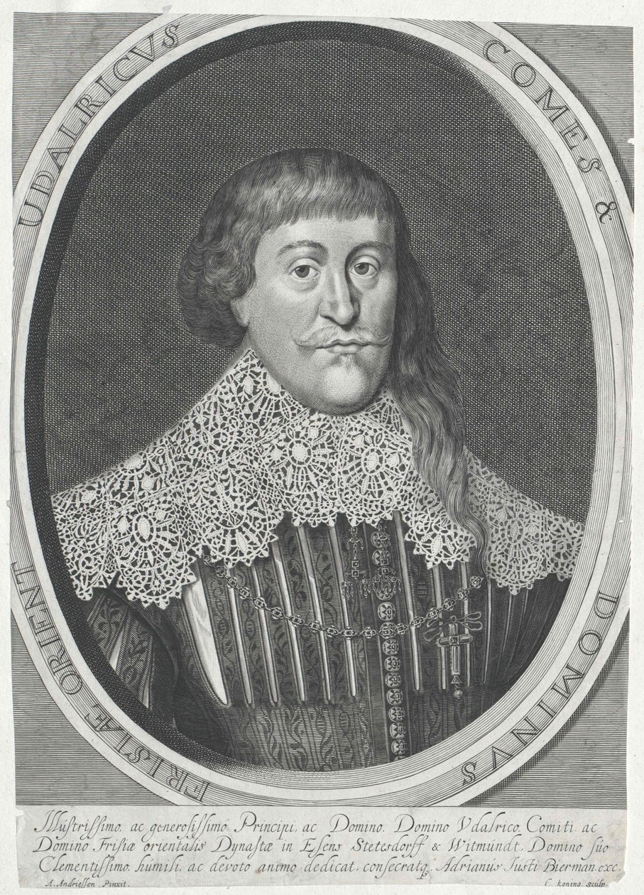 Greve av Östra Friesland Ulrich II av Artist Unknown