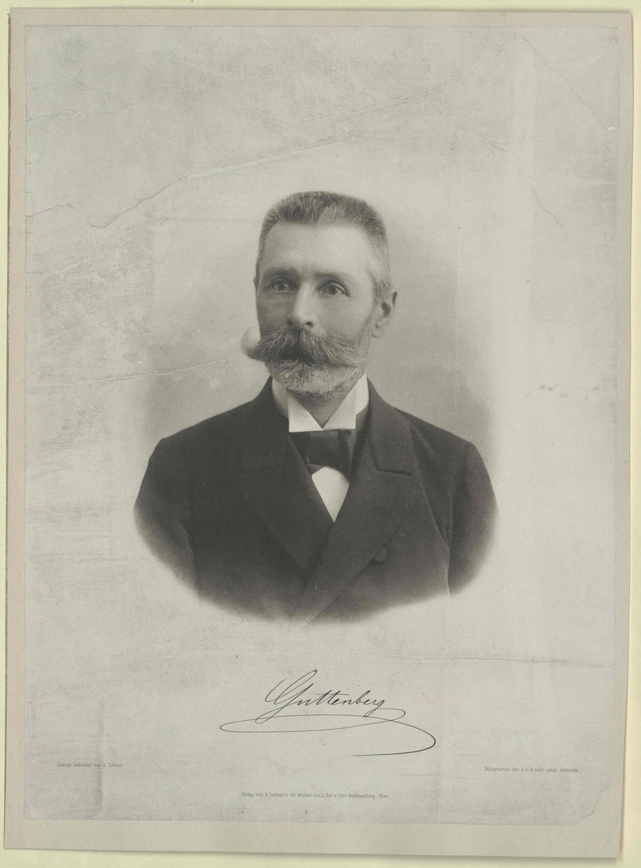 Emil Baron von Guttenberg (tryck) av Artist Unknown