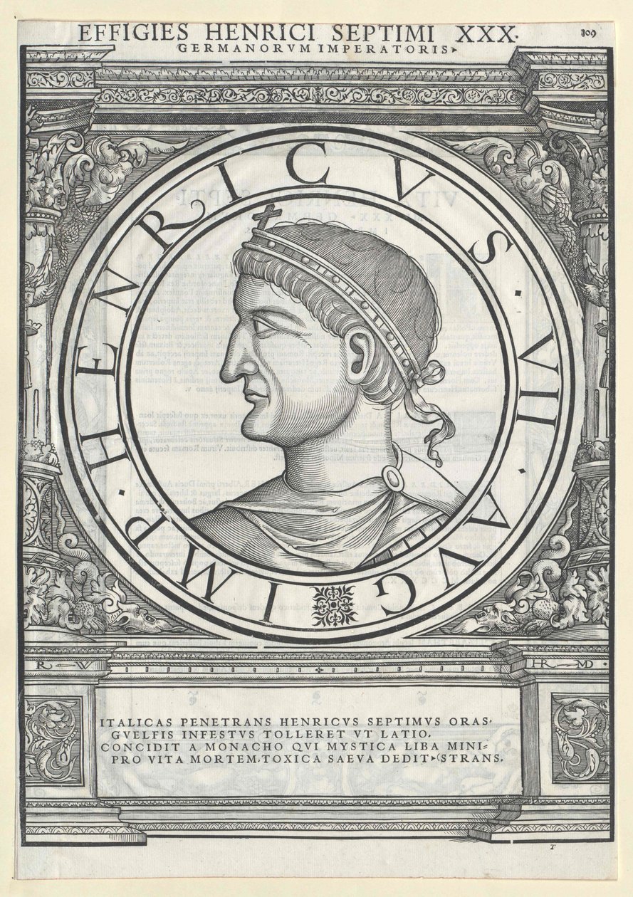 Kejsare Henrik VII av Artist Unknown