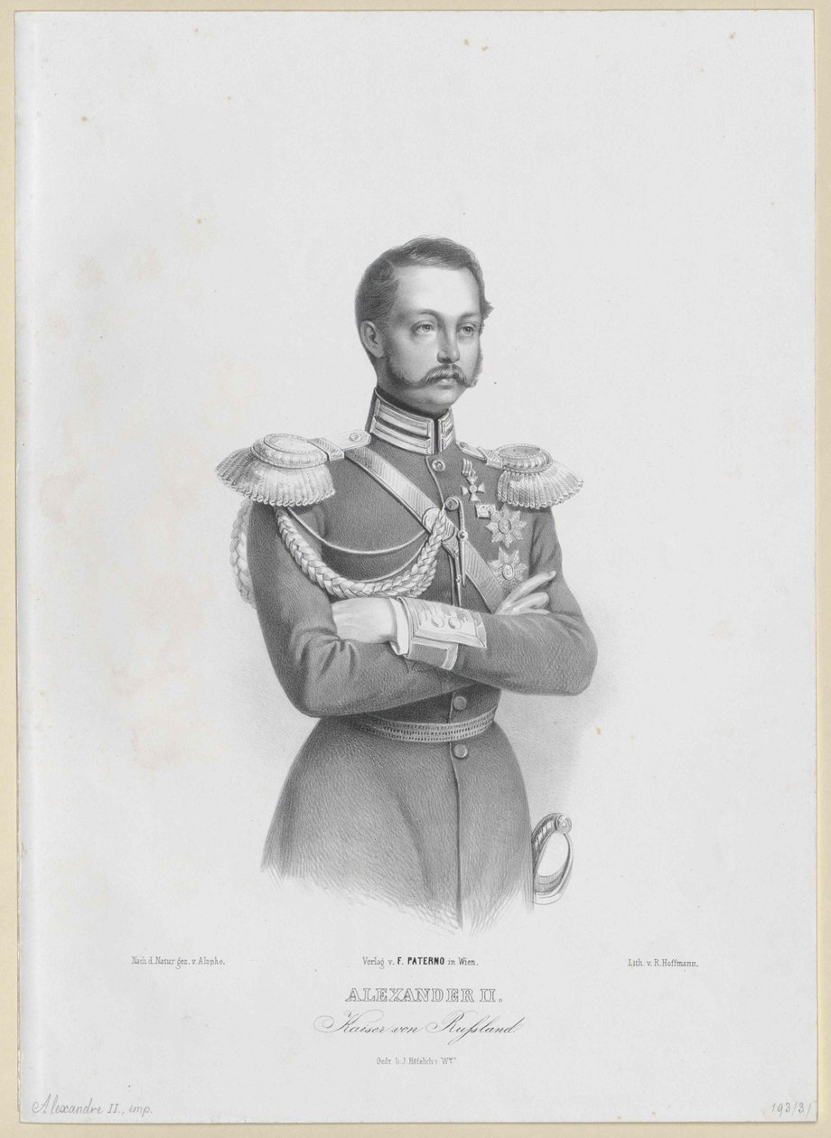 Kejsare av Ryssland Alexander II av Artist Unknown