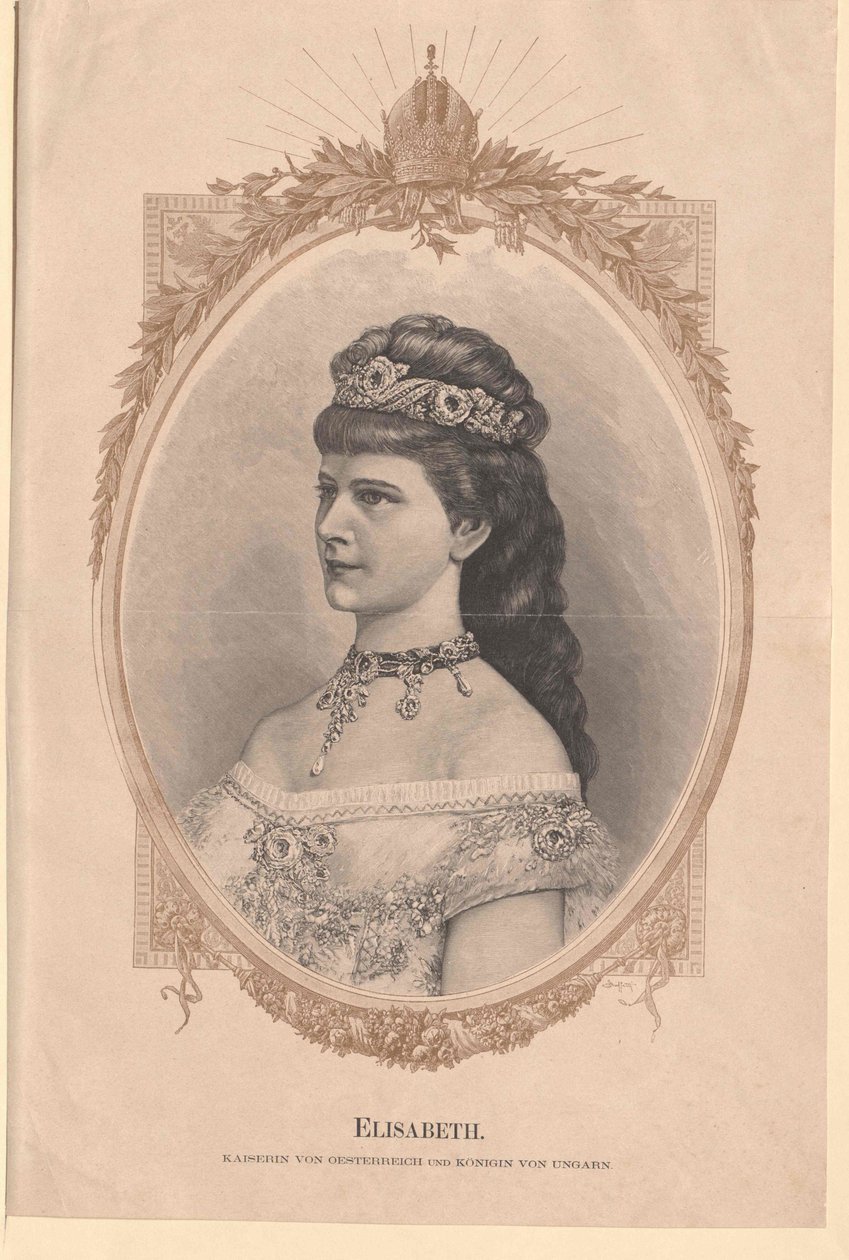 Kejsarinnan av Österrike Elisabeth av Artist Unknown