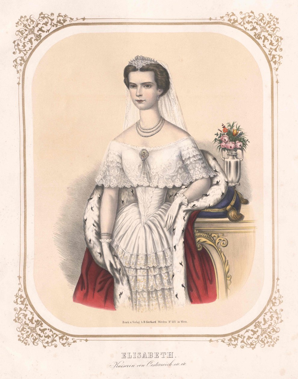 Kejsarinnan av Österrike Elisabeth av Artist Unknown