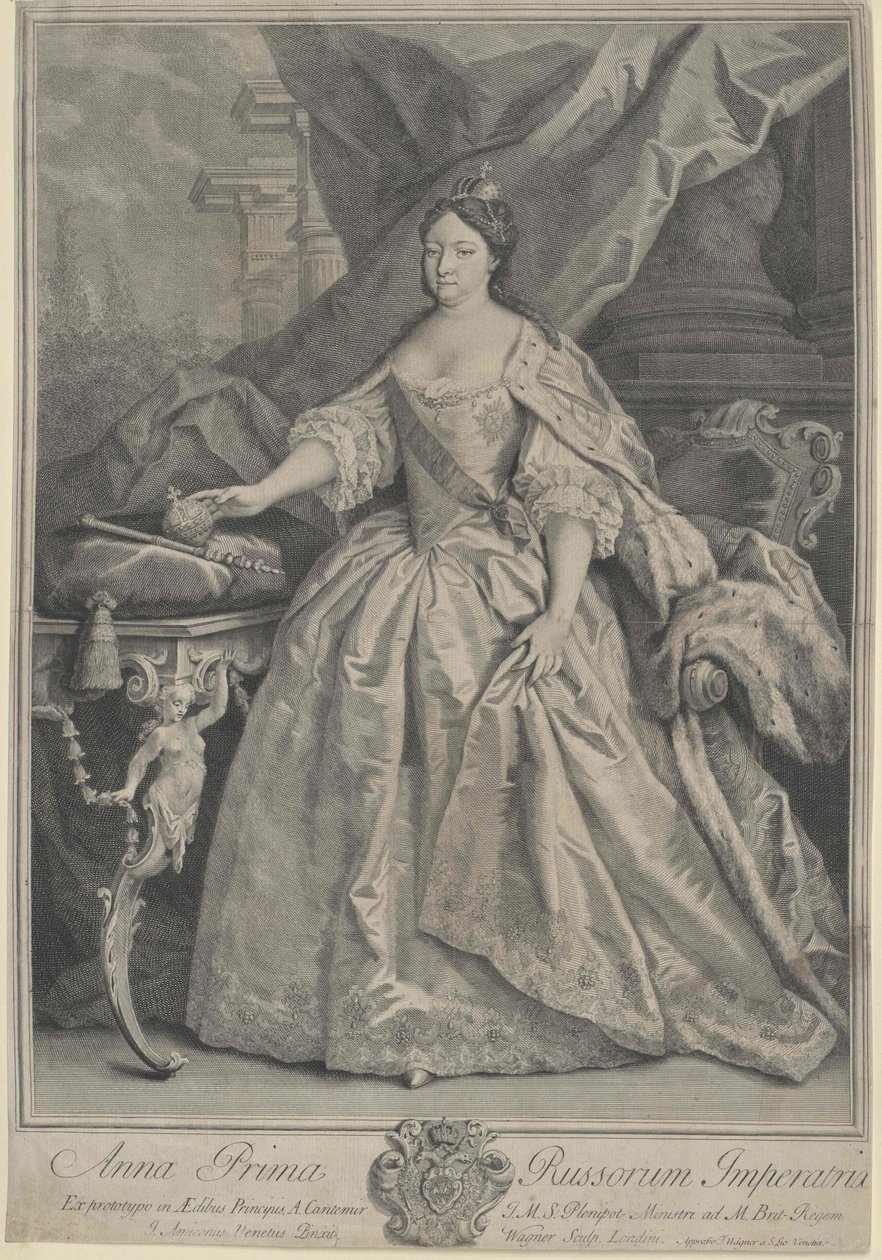 Kejsarinnan av Ryssland Anna Ioannovna av Artist Unknown