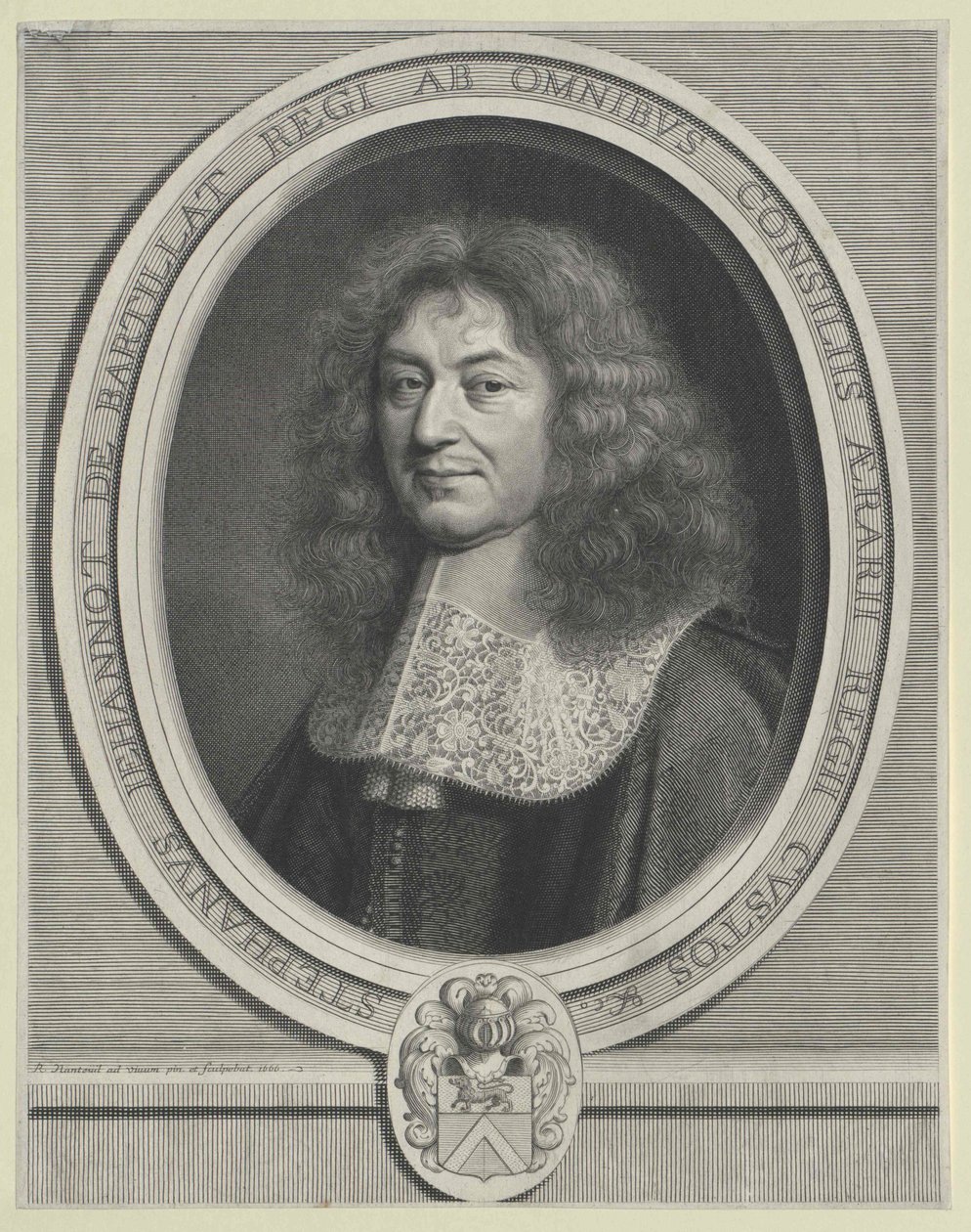 Etienne de Bartillat (tryck) av Artist Unknown
