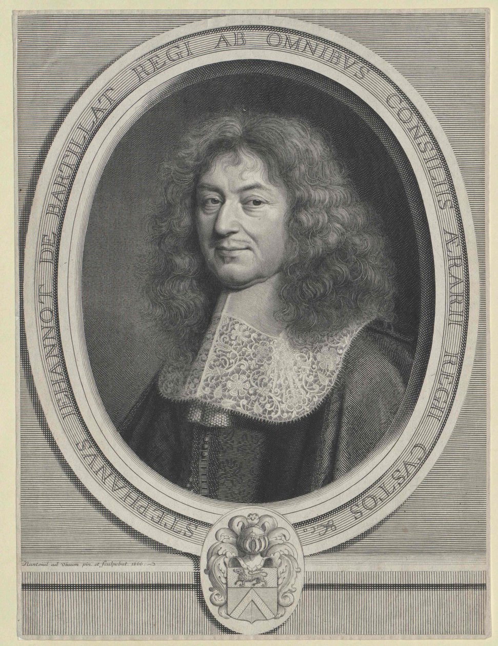 Etienne de Bartillat (tryck) av Artist Unknown