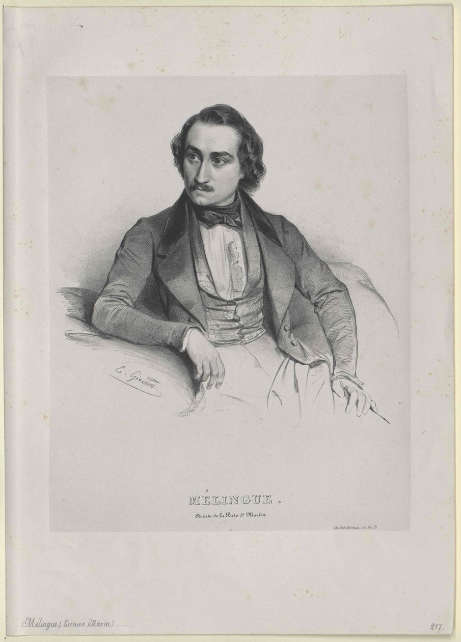 Etienne marin Melingue av Artist Unknown