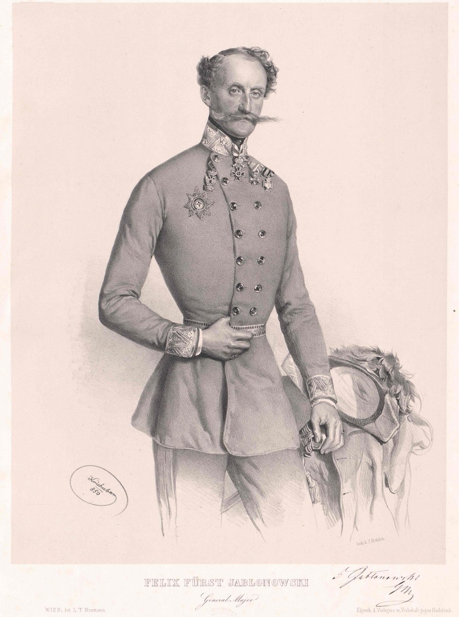 Felix greve Jablonovsky av Artist Unknown