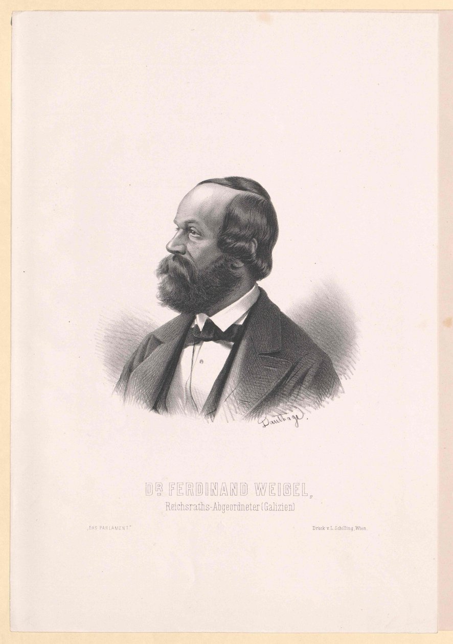 Ferdinand Weigel (tryck) av Artist Unknown