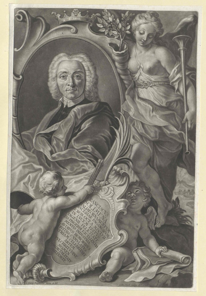 Francesco Solimena (tryck) av Artist Unknown