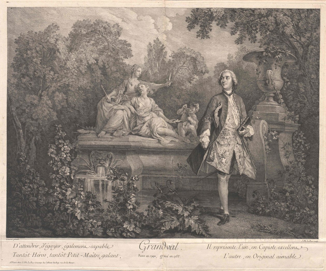 Francois Charles Racot de Grandval av Artist Unknown