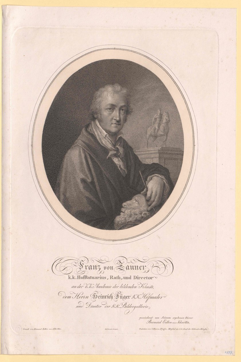 Franz Anton von Zauner av Artist Unknown