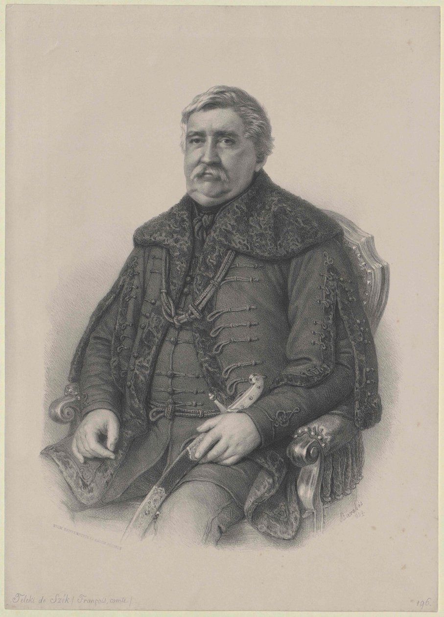 Franz greve Teleki av Artist Unknown