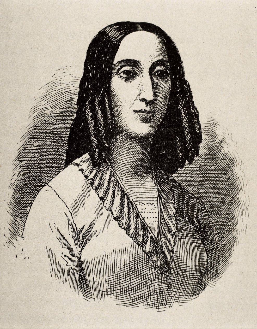 GORRITI, Juana Manuela (1818-1892). Argentina writer. Engraving. av Artist Unknown