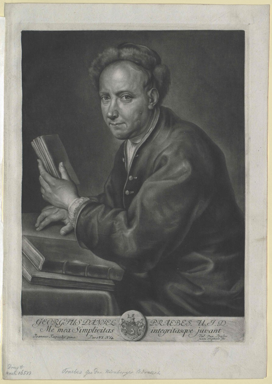 Georg Daniel Praebes av Artist Unknown