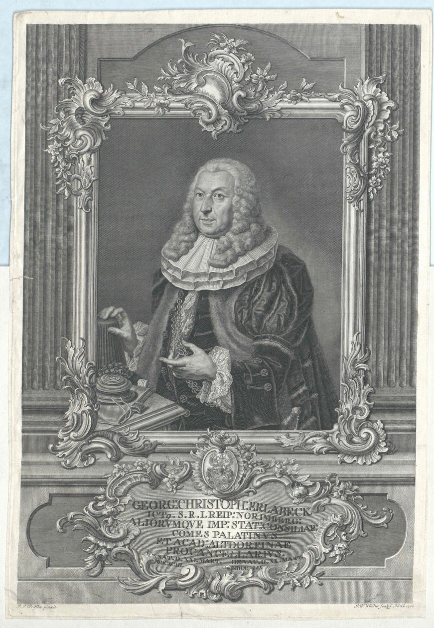 George Christoph Erlabeck av Artist Unknown