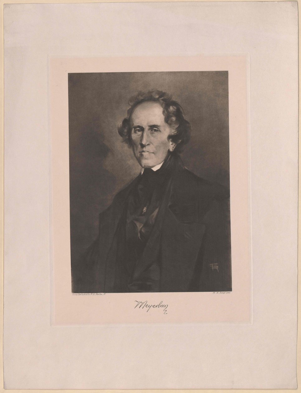 Giacomo Meyerbeer (tryck) av Artist Unknown