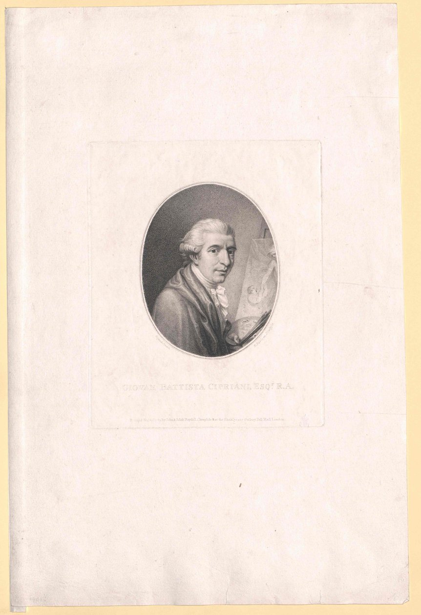 Johannes Baptist Cipriani av Artist Unknown
