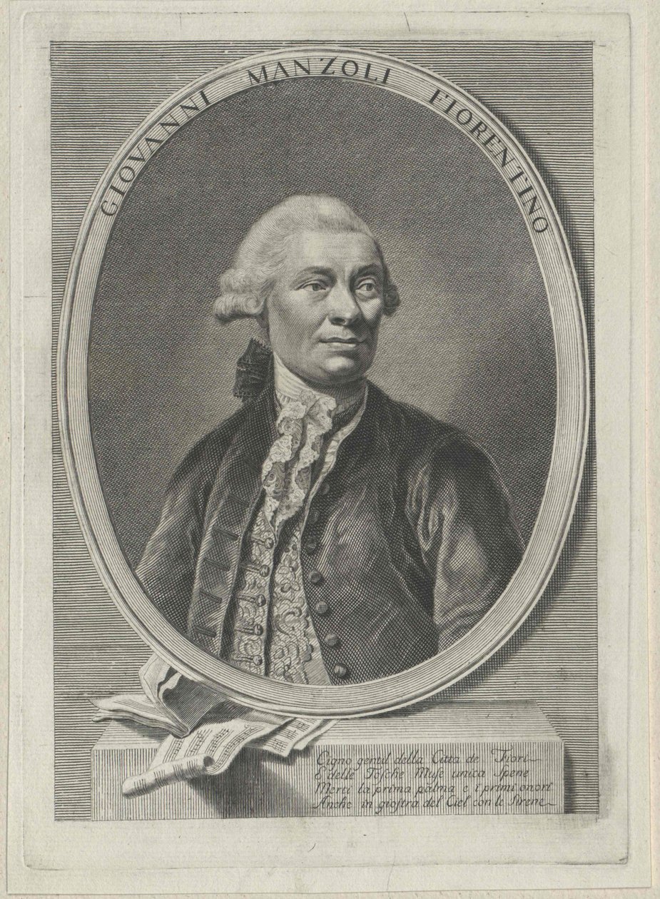 Giovanni Manzuoli (tryck) av Artist Unknown