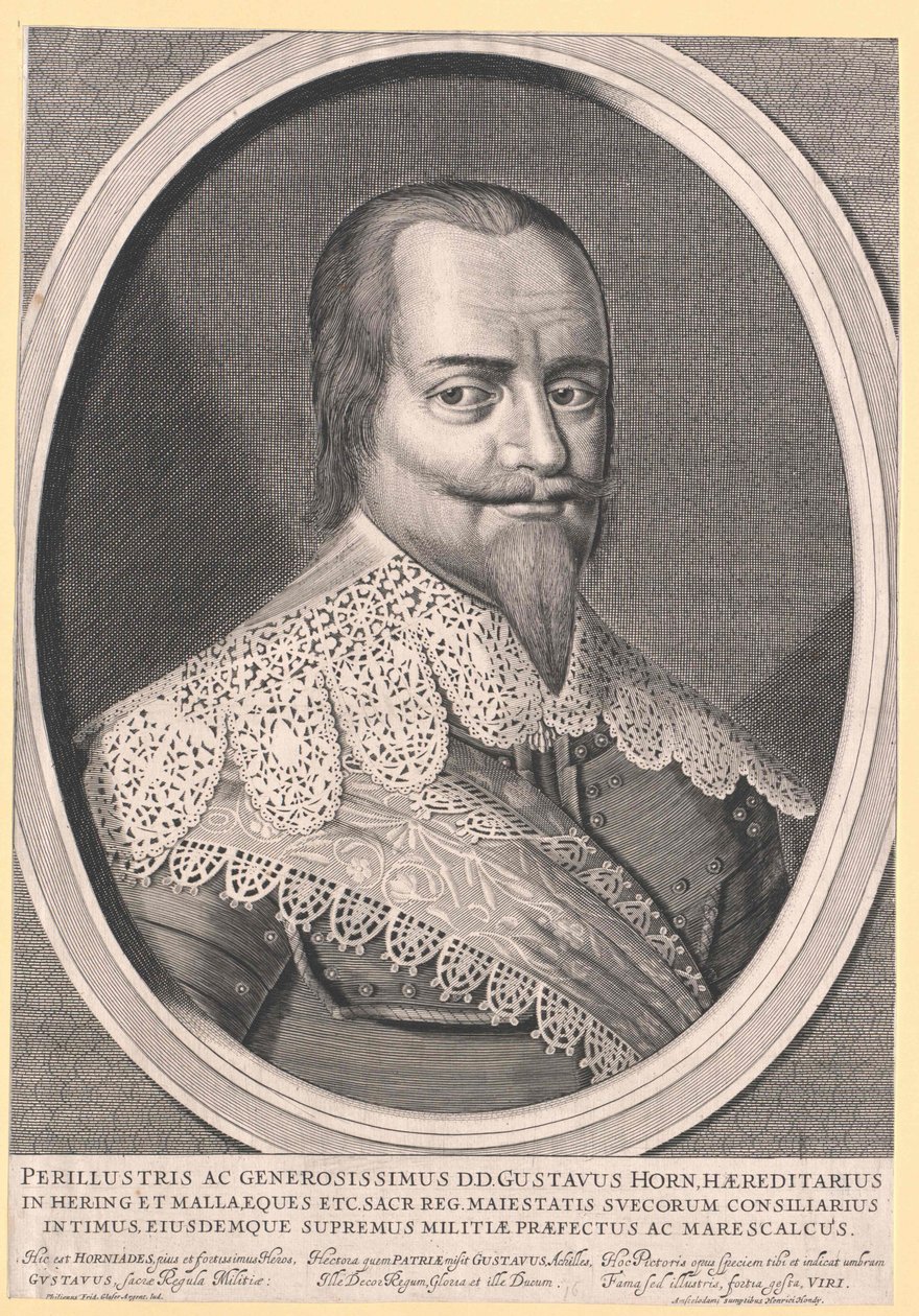 Gustaf greve Horn av Bjoerneborg av Artist Unknown