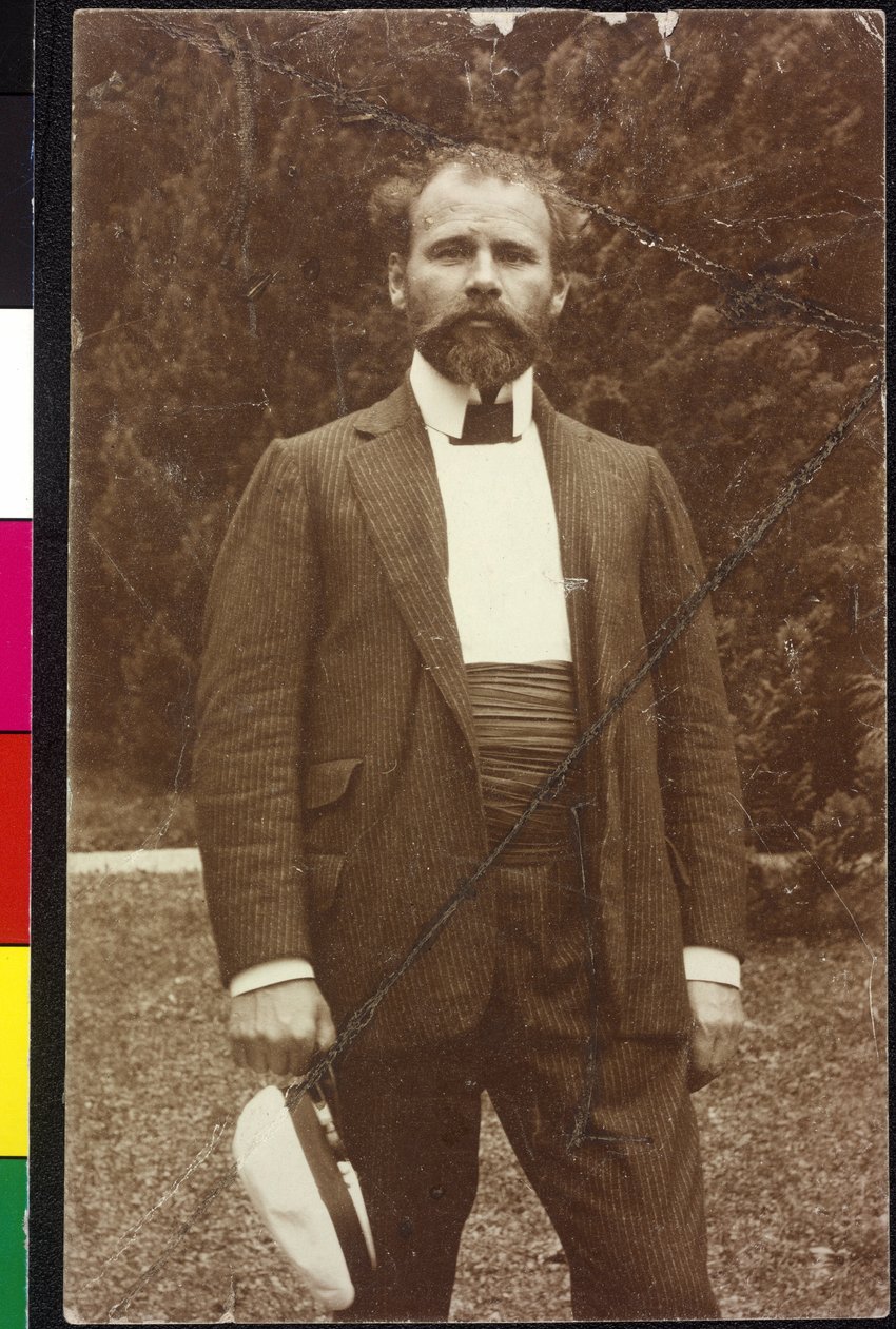 Gustav Klimt vid sjön Attersee av Artist Unknown