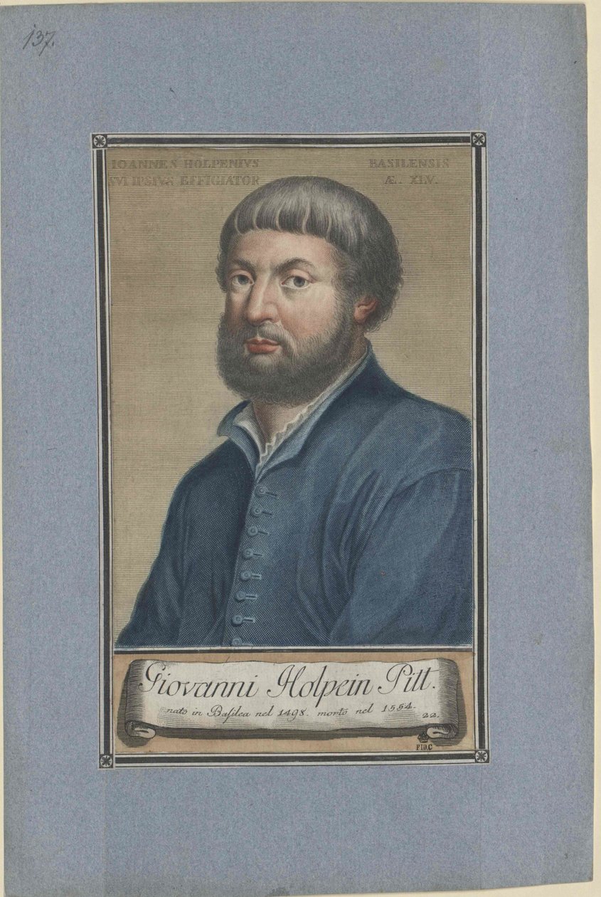 Hans Holbein (tryck) av Artist Unknown