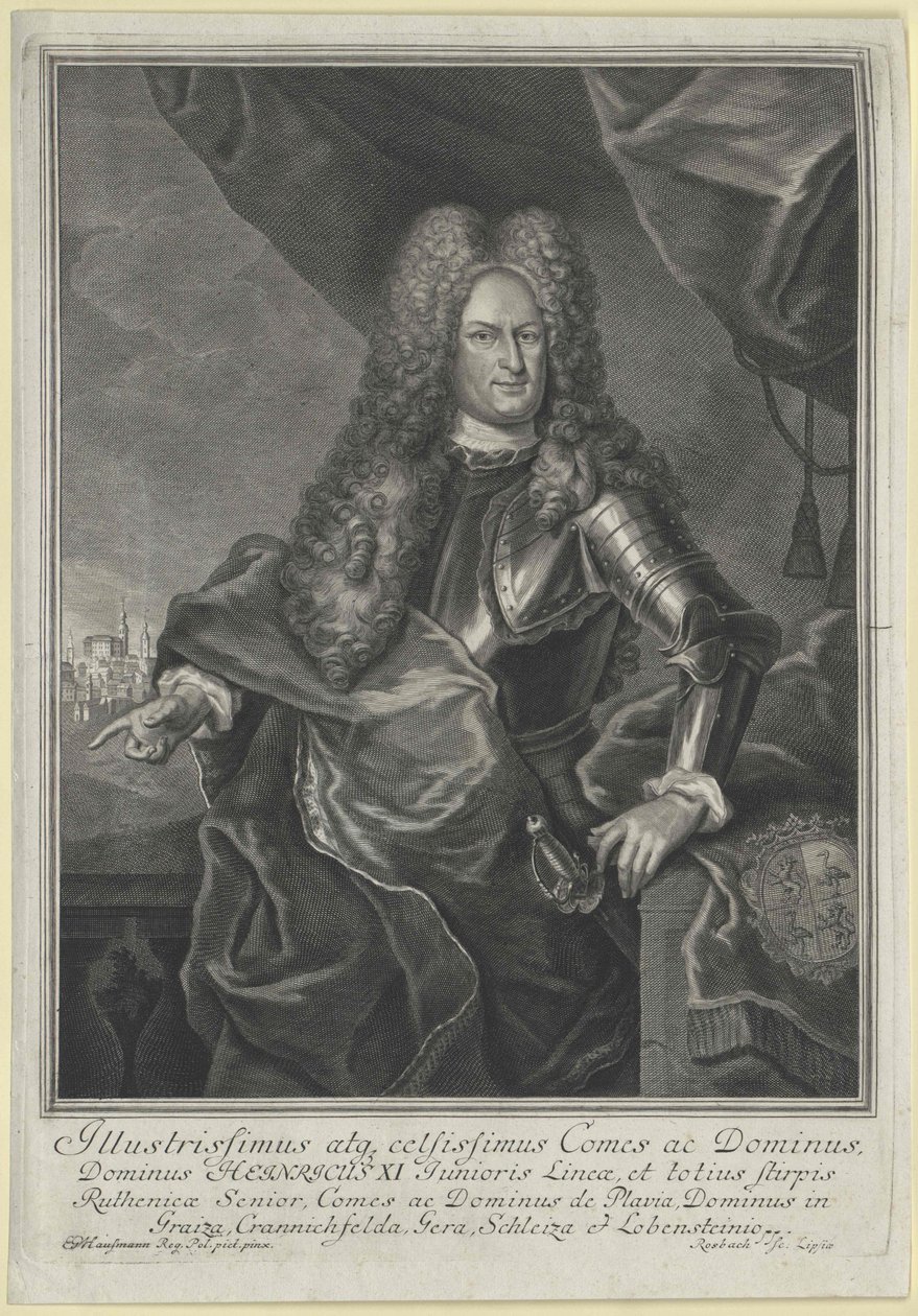 Henry räknar Reuss till Schleiz av Artist Unknown