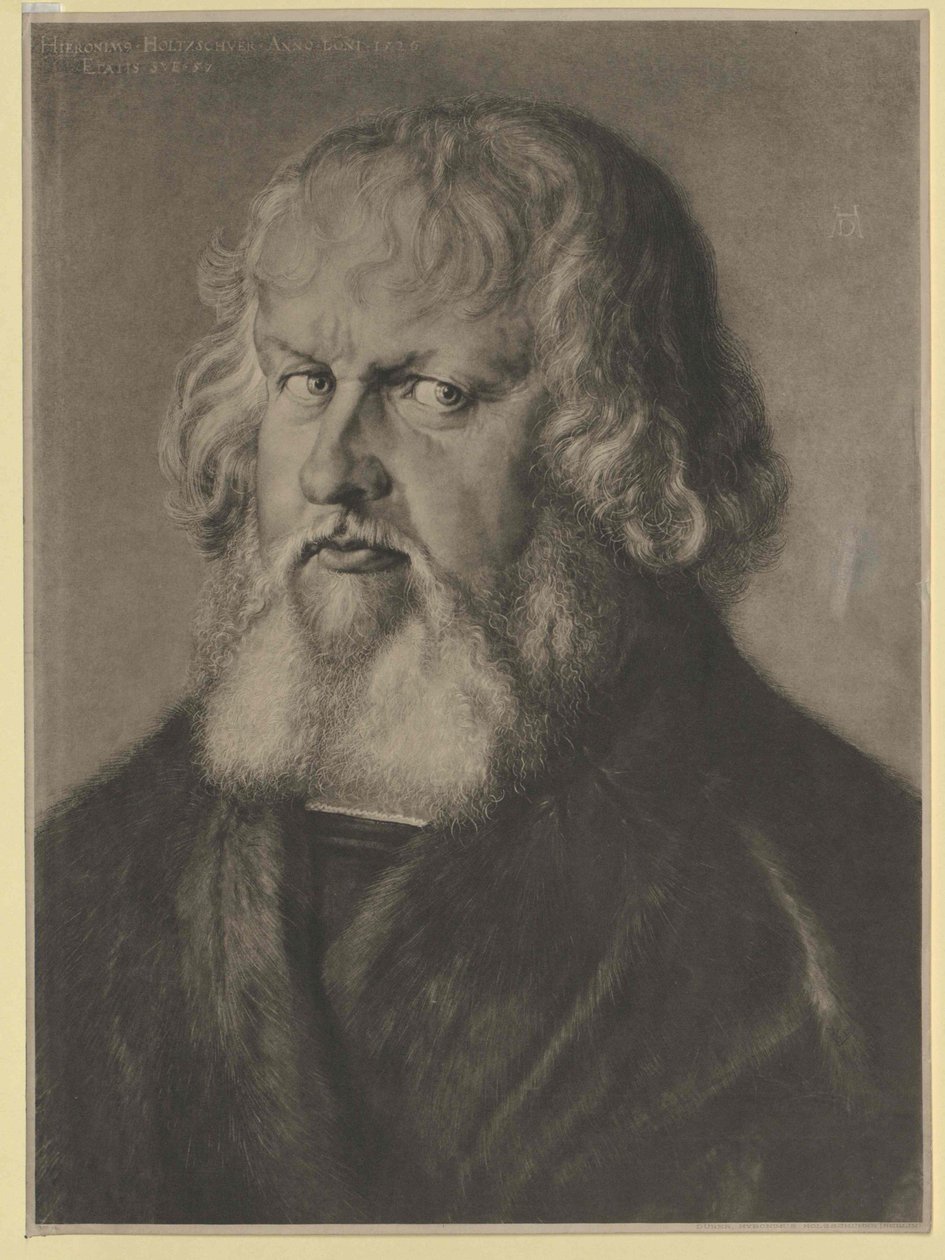 Hieronymus Holzschuher (tryck) av Artist Unknown