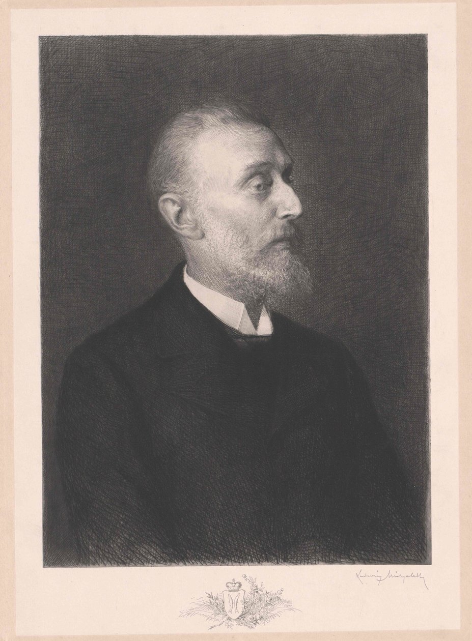 Hugo count och Altgraf Salm-Reifferscheidt-Raitz (print) av Artist Unknown