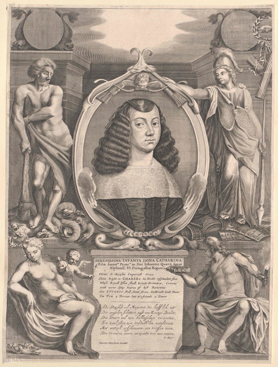 Infanta av Portugal Katharina (tryck) av Artist Unknown
