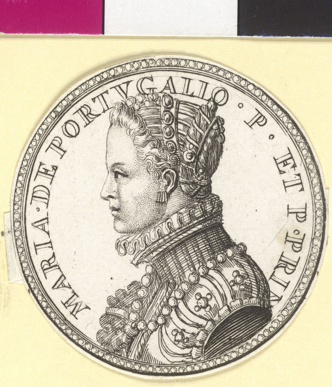 Infanta av Portugal Maria (tryck) av Artist Unknown