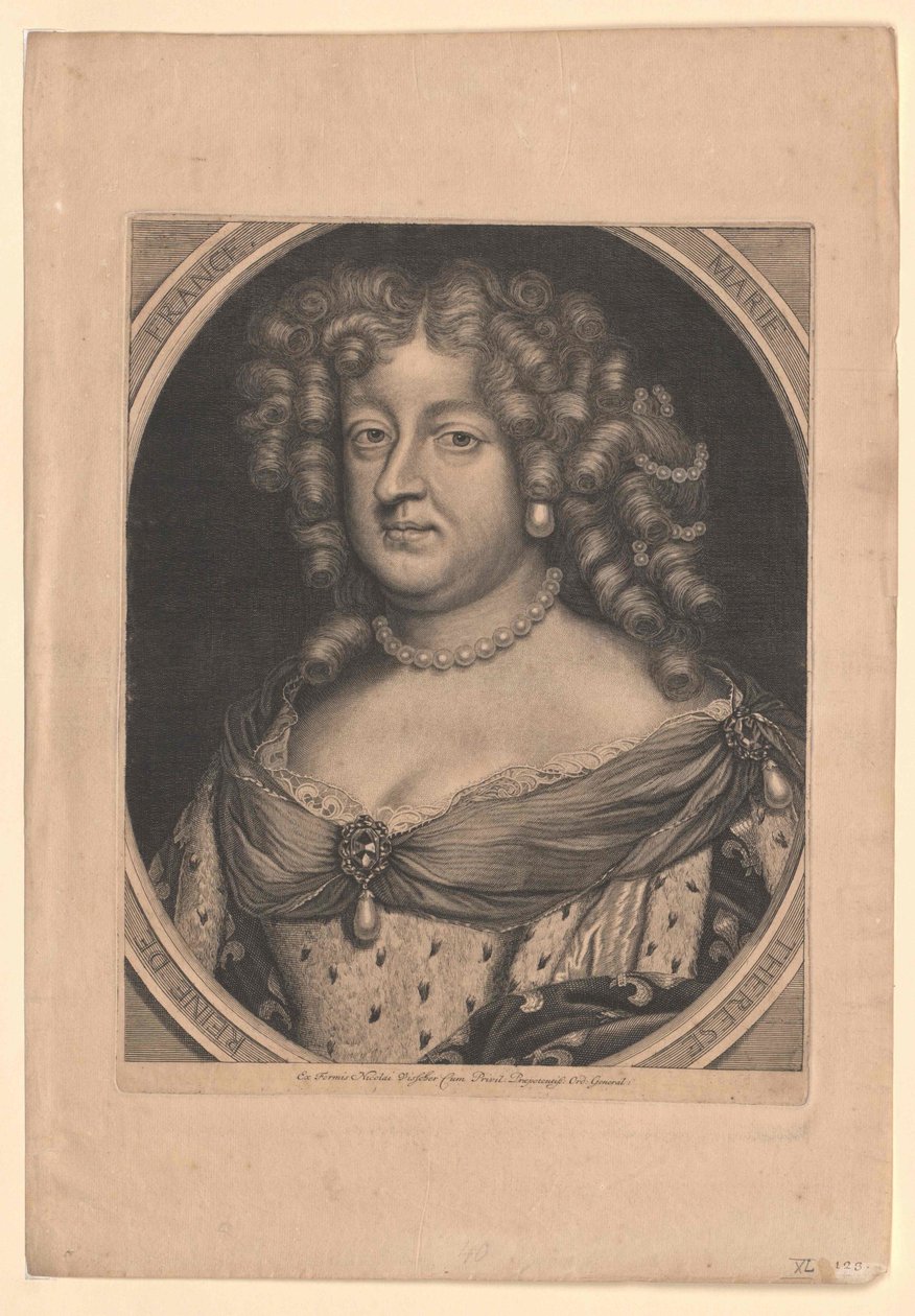 Infanta av Spanien Maria Theresia (tryck) av Artist Unknown